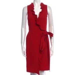 Diane von Furstenberg  Red wrap dress size 8